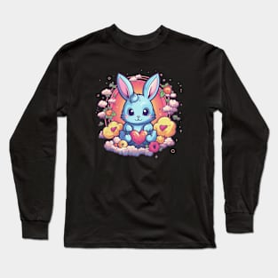 Blue Bunny Long Sleeve T-Shirt